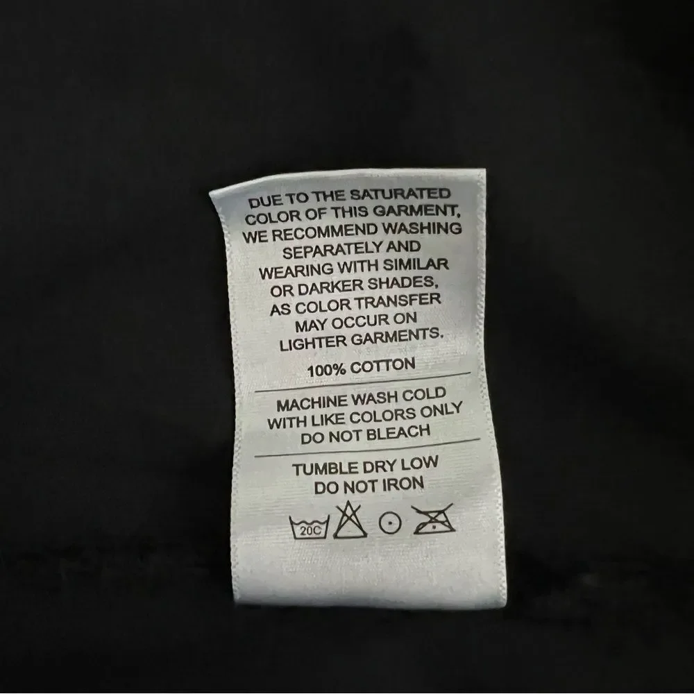American Giant Mens Vintage Crew Tee Size XL Black Short Sleeve 100% Cotton